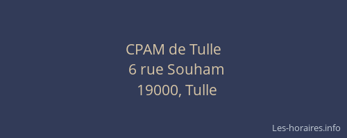 CPAM de Tulle