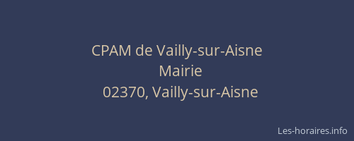 CPAM de Vailly-sur-Aisne