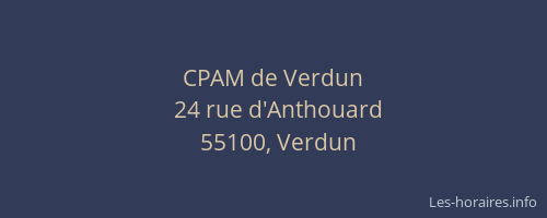 CPAM de Verdun