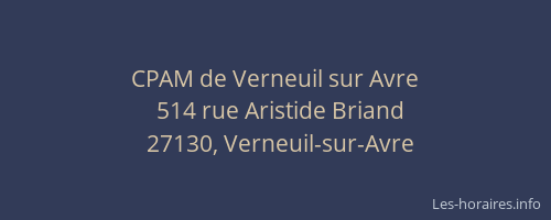 CPAM de Verneuil sur Avre