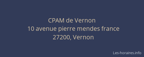 CPAM de Vernon
