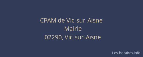 CPAM de Vic-sur-Aisne