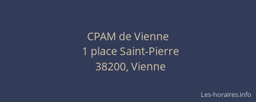 CPAM de Vienne