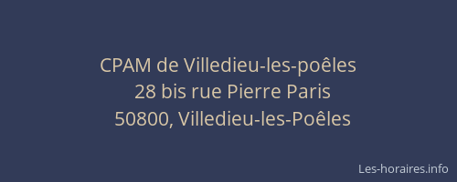 CPAM de Villedieu-les-poêles