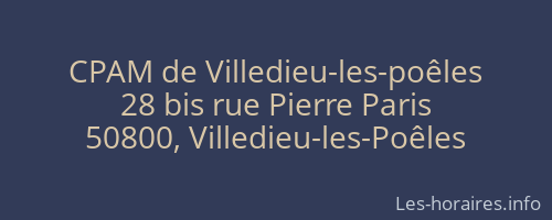 CPAM de Villedieu-les-poêles