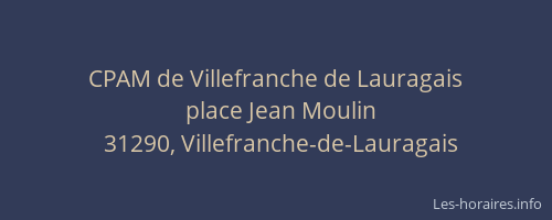 CPAM de Villefranche de Lauragais