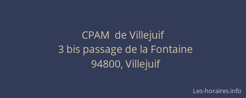 CPAM  de Villejuif