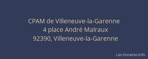 CPAM de Villeneuve-la-Garenne