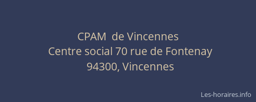 CPAM  de Vincennes