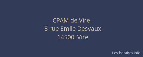 CPAM de Vire