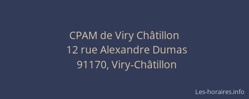 CPAM de Viry Châtillon