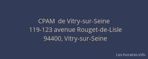 CPAM  de Vitry-sur-Seine