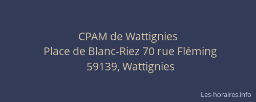 CPAM de Wattignies