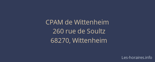 CPAM de Wittenheim