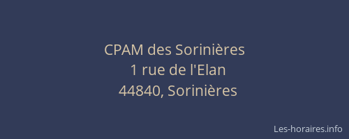 CPAM des Sorinières
