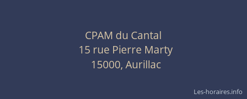CPAM du Cantal