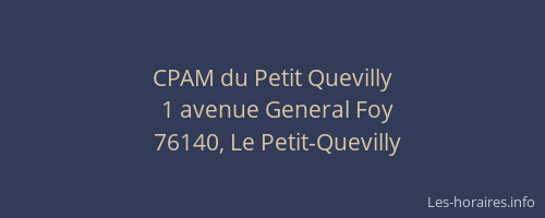 CPAM du Petit Quevilly