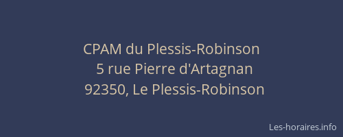 CPAM du Plessis-Robinson