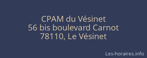 CPAM du Vésinet