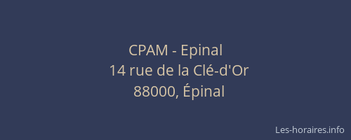 CPAM - Epinal