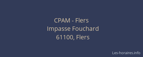 CPAM - Flers