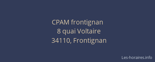 CPAM frontignan