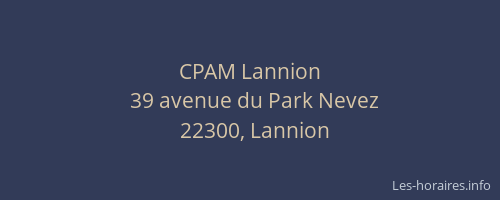 CPAM Lannion