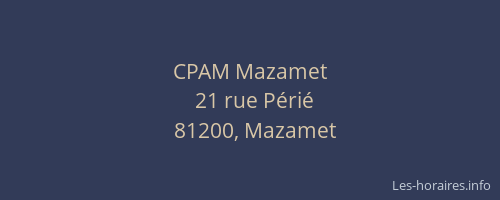 CPAM Mazamet