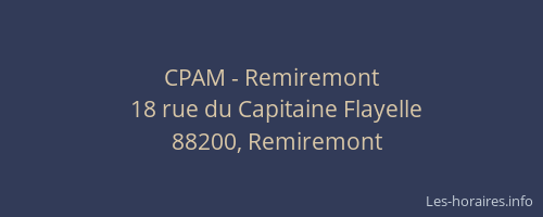 CPAM - Remiremont