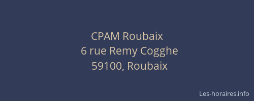 CPAM Roubaix