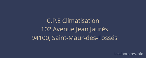 C.P.E Climatisation