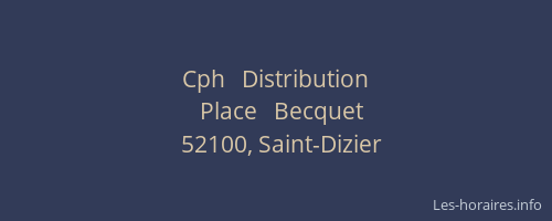 Cph   Distribution