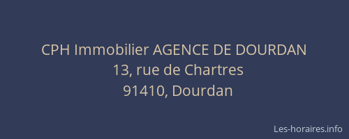 CPH Immobilier AGENCE DE DOURDAN
