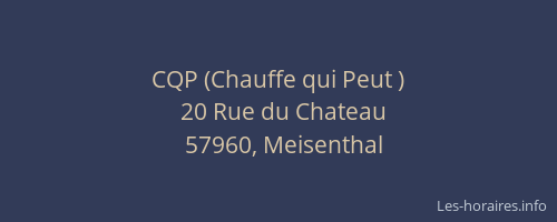 CQP (Chauffe qui Peut )