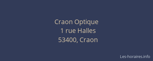 Craon Optique