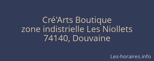 Cré'Arts Boutique