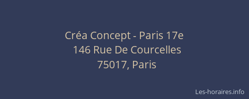 Créa Concept - Paris 17e