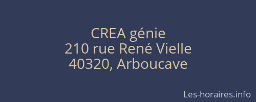 CREA génie