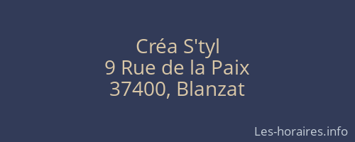 Créa S'tyl