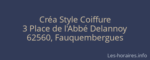 Créa Style Coiffure