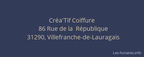 Créa'Tif Coiffure