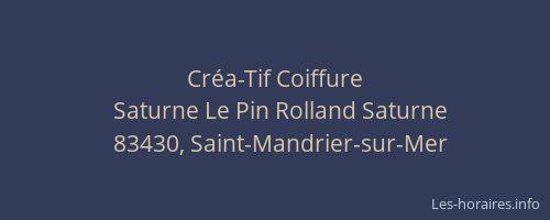 Créa-Tif Coiffure