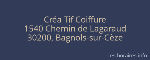 Créa Tif Coiffure