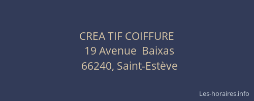 CREA TIF COIFFURE