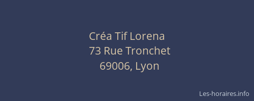 Créa Tif Lorena