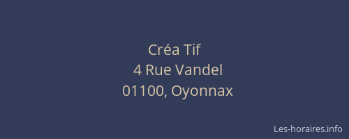Créa Tif