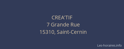 CREA'TIF