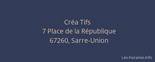 Créa Tifs