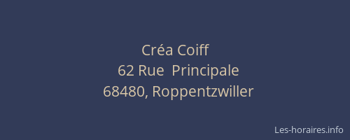 Cr&eacute;a Coiff