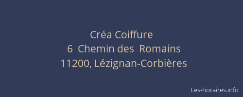 Cr&eacute;a Coiffure
